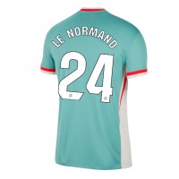 Camisa de Futebol Atletico Madrid Robin Le Normand #24 Equipamento Secundário 2024-25 Manga Curta